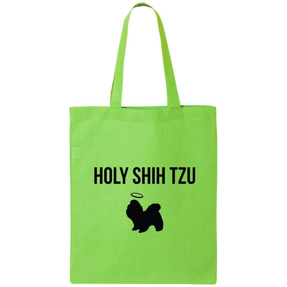 Holy Shih Tzu Cotton Canvas Tote Bag
