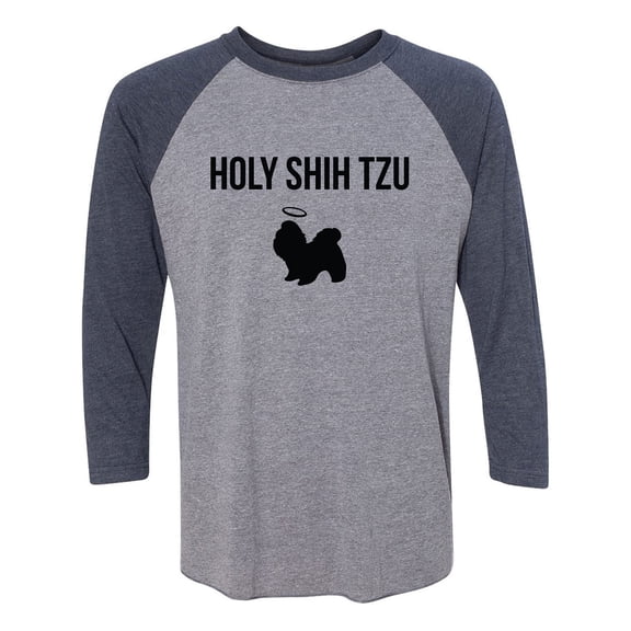 Holy Shih Tzu Unisex 3/4 Sleeve Baseball Raglan Tee