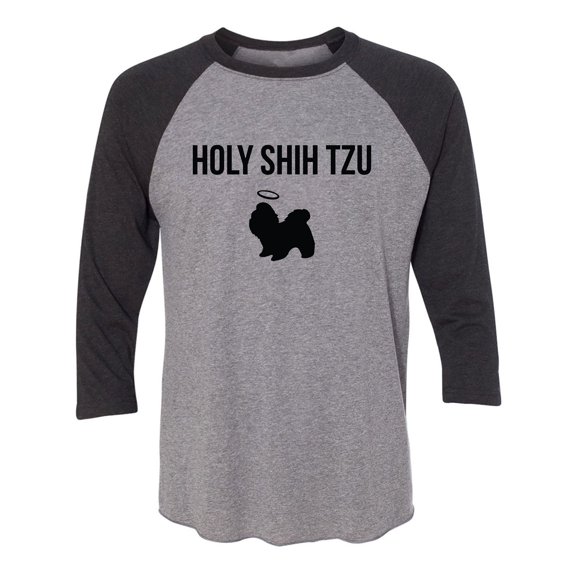 Holy Shih Tzu Unisex 3/4 Sleeve Baseball Raglan Tee