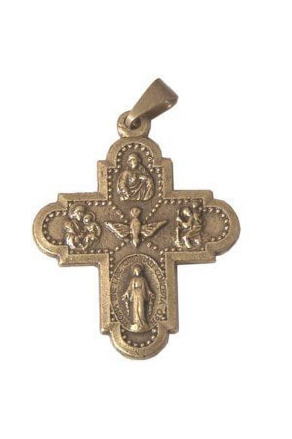 Holy Spirit Cross - Bronze (2.3x2.6cm-0.9x1")