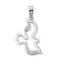 thumbnail image 1 of Holy Spirit Dove Pendant Cubic Zirconia Sterling Silver, 1 of 2
