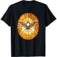 thumbnail image 1 of Holy Spirit Dove from St. Peter's Basilica Catholic T-Shirt, 1 of 3