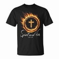 Holy Spirit Fire Christian Cross Of Jesus Luke 3 TShirt - Walmart.com