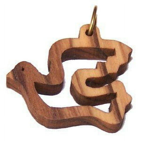 Holy Spirit Olive wood Dove Laser (2.6x2.5 cm or 1x1")