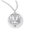 thumbnail image 1 of Holy Spirit Round Sterling Silver Medal, 1 of 5