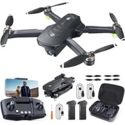 Holy Stone HS175D Drone with 4K Camera for Adults and Beginners, Foldable GPS Drone with Auto Return Home, Follow Me Mode, 2 Batteries, Black
