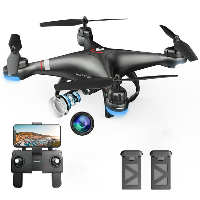 Holy Stone HS110G GPS Drone with 1080P Camera for Adults and Beginners Follow Me Auto Return Home 2 Batteries double the Flight Time