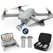 Holy Stone HS175 GPS Drone with Camera for Adults, RC Quadcopter with 2K Camera, Auto Return Home, 2 Batteries, Gray