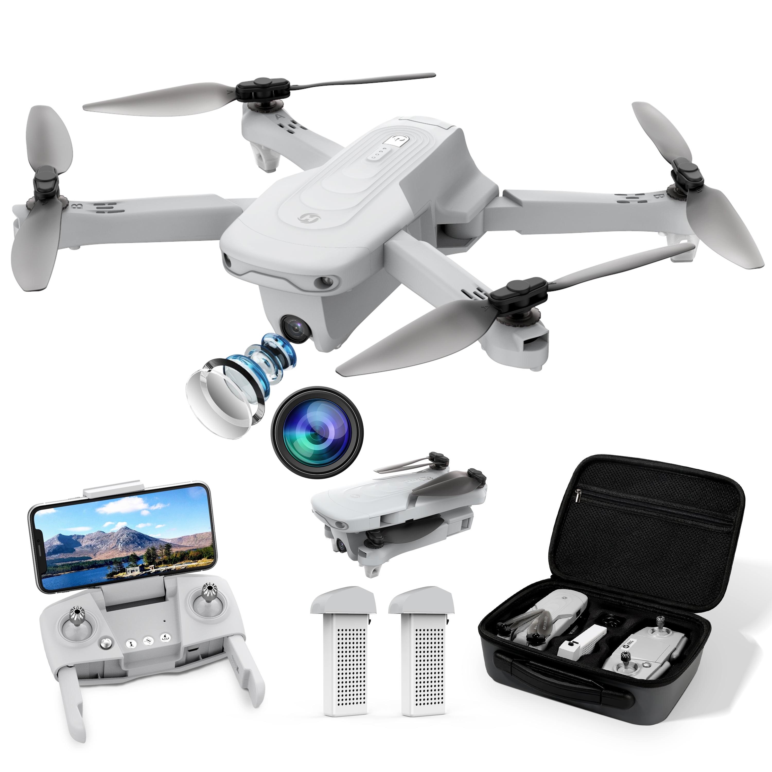 Restored Holy Stone HS165 Foldable GPS Drone with 1080P Camera ...