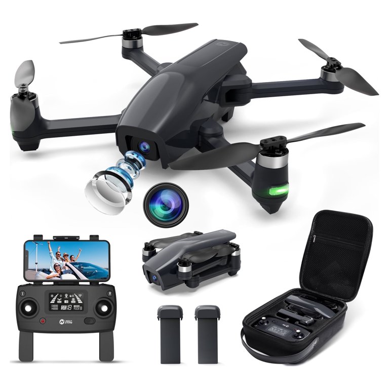 Holy Stone HS710 4K Camera Drone, GPS RC Quadcopter, 2 Batteries 