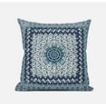 thumbnail image 1 of Holy Tie Die Flower Suede Zippered Pillow with Insert in Bright Blue 20 x 20, 1 of 6