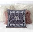 thumbnail image 1 of Holy Tie Die Flower Throw Pillow in Bright Blue Turquoise 16x16, 1 of 4