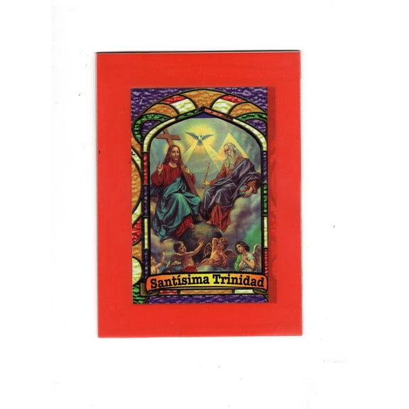 Holy Trinity Bilingual Prayer Card/ Estampa de la Santsima Trinidad