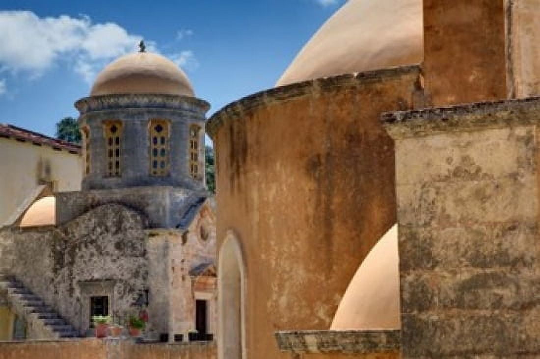Holy Trinity Monastery Crete Greece Canvas Art - Adam Jones DanitaDelimont (24 x 15)