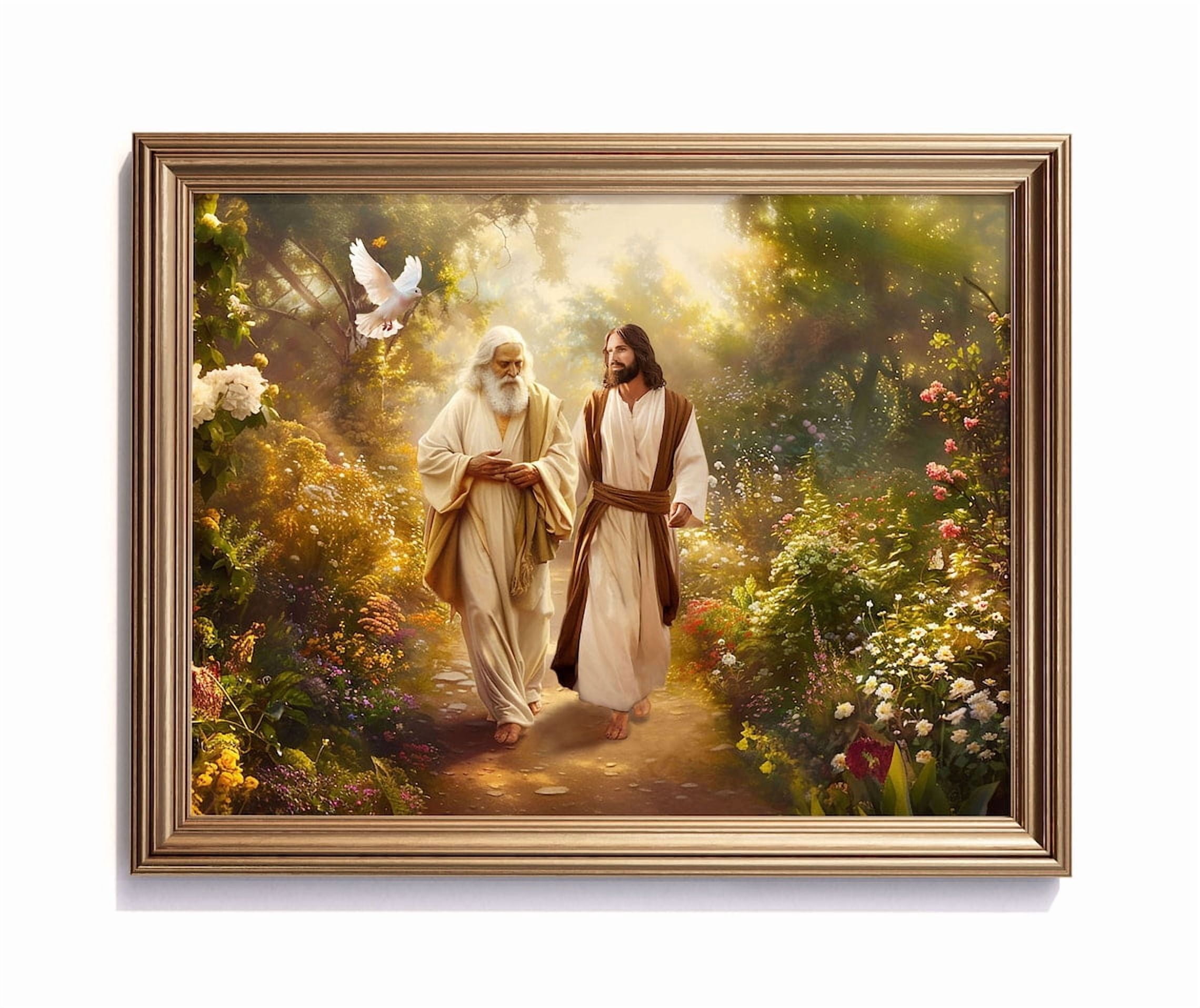 Holy Trinity Wall Art Print, God Jesus And Holy Spirit Christian ...