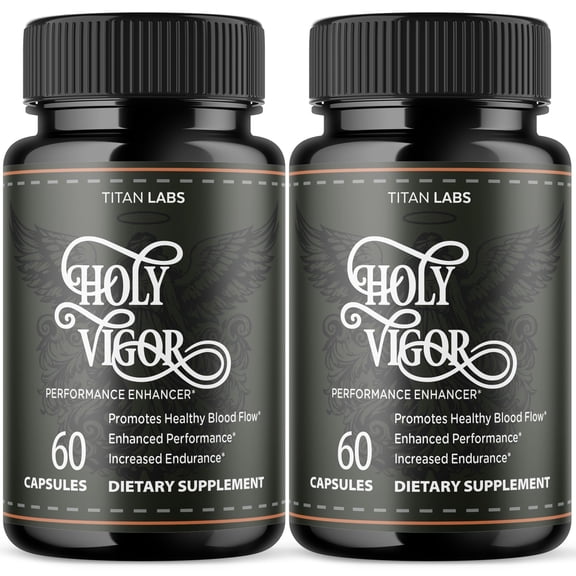 Holy Vigor Advanced Formula Natural Supplement Pills for Max Strength HolyVigor 120 Capsules