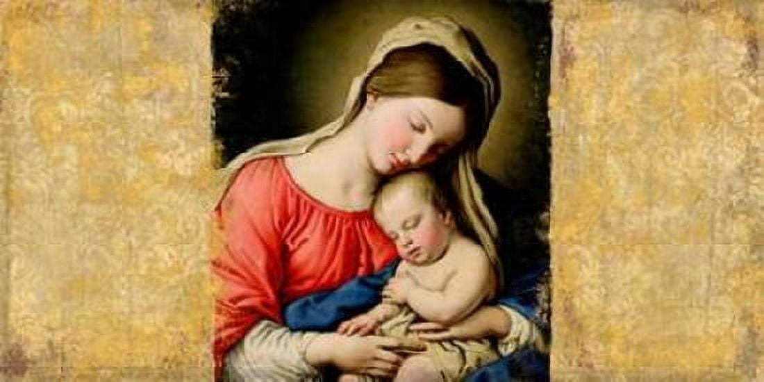 Holy Virgin (After Sassoferrato) Canvas Art - Simon Roux (10 x 20)