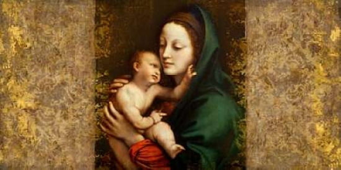 Holy Virgin (Italian school) Canvas Art - Simon Roux (10 x 20)