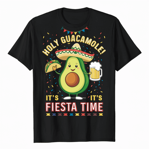 Holy guacamole with avocado for Cinco de Mayo fiesta time T-Shirt