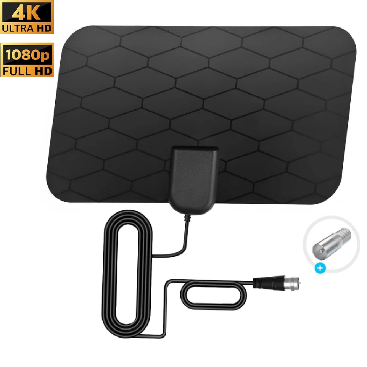 Genreen Antennas for Smart television,Digital TV Antenna HD 1000 Miles Long-Range Support 4K 1080p indoor antennas for television with 10FT Coax HDTV Cable 360 Signal Booster Reception Antenna