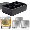 thumbnail image 1 of Holytech Large Ice Cube Tray with Lid, Stackable Big Silicone Square Ice Cube Mold for Whiskey Cocktails Bourbon Soups Frozen Treats, 1 of 7