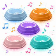 Holyton Light-Up Musical Sensory Balance Stepping Stones for Kids Ages 3-6 5-Pack