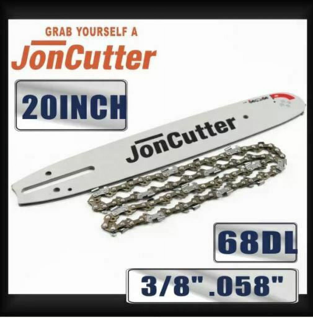 Holz 20 inch 3/8 .058 68DL Saw chain and Guide Bar Combo For JonCutter
