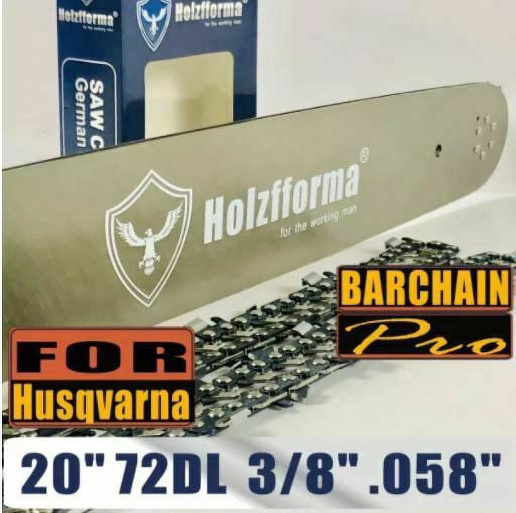 Holzfforma® 20 Inch Guide Bar &Saw Chain Combo 3/8 .058 72DL For ...