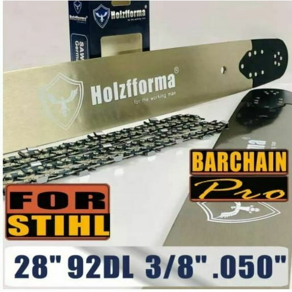 Holzfforma® 28inch 3/8 .050 92DL Bar & Full Chisel Saw Chain Combo For Stihl Cha