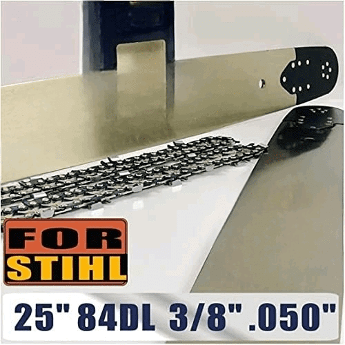 Holzfforma Pro 24 or 25inch 3/8 .050 84DL Guide Bar & Full Chisel Saw Chain Combo Compatible For Stihl MS360 MS361 MS362 MS380 MS390 MS440 MS441 MS460 MS461 MS660 MS661 MS650 Chainsaw$$Tools