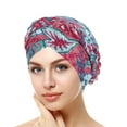 thumbnail image 1 of Holzkary African Turban for Women Knot Pre-Tied Bonnet Beanie Cap Headwrap,Cancer Chemo Beanies Bandana Headwrap Head Scarf Hijab Cap Head Braid Pre-Tied Hat Ethnic Headwear Wrap Baseball Caps, 1 of 4