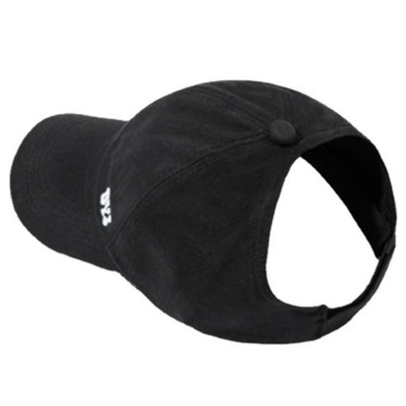 Holzkary Backless Baseball Cap, Comfortable Fit Adjustable Hat for Ponytail Designs Fashion Breathable Running Hat Female Summer Sunshade Caps Horsetail Visors Hollow Solid Caps