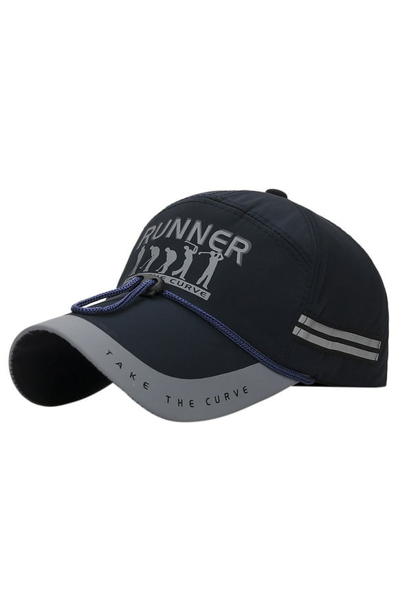 Baseball Cap for Men Women - Classic Adjustable Plain Hat Trucker Hat Reflective Running Cap A Quick Dry Hat for Men The Flashback 360 Sports Cap Navy One Size