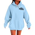 thumbnail image 1 of Holzkary Baseball Hoodies for Womens 2025 Collar Off The Shoulder Sweatshirt Baseball Mom Sweatshirt Funny Game Day Baseball Pullover Tops Fall Outfits Trendy Fashion Pullover Tops Light Blue M, 1 of 9