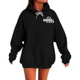 thumbnail image 1 of Holzkary Baseball Hoodies for Womens 2025 Collar Off The Shoulder Sweatshirt Baseball Mom Sweatshirt Funny Game Day Baseball Pullover Tops Fall Outfits Trendy Fashion Pullover Tops Black L, 1 of 9
