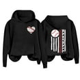 thumbnail image 1 of Holzkary Baseball Hoodies for Womens 2025 Letterprinted Baseball Long Sleeved Hoodie Baseball Mom Sweatshirt Funny Game Day Baseball Pullover Tops Fall Outfits Trendy Fashion Pullover Tops Black L, 1 of 4