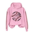thumbnail image 1 of Holzkary Baseball Hoodies for Womens 2025 Letterprinted Baseball Long Sleeved Hoodie Baseball Mom Sweatshirt Funny Game Day Baseball Pullover Tops Fall Outfits Trendy Fashion Pullover Tops Pink 3Xl, 1 of 4