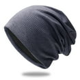thumbnail image 1 of Holzkary Beanie for Men Women Uni Knit Cuffed Plain Winter Beanies Hats Skull Cap Men's and Women's Lightweight Slouch Beanie Solid Color Knitted Hats Soft Hat for Autumn and Winter Blue One Size, 1 of 2