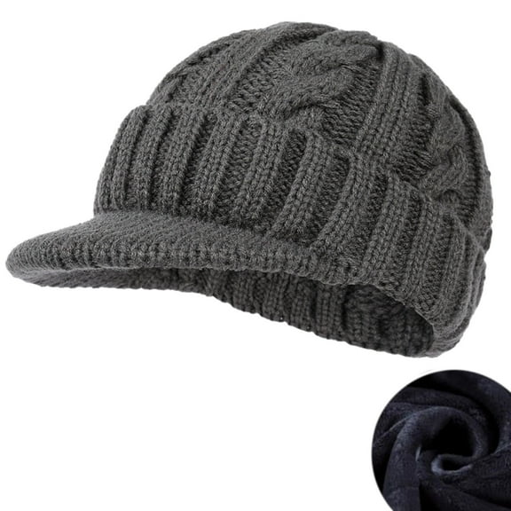 Holzkary Beanie for Men Women Uni Knit Cuffed Plain Winter Beanies Hats Skull Cap Winter Warm Knitted Plain Dyed Colorful Hat Letter Charm Custom Knit Hat for Women Gy2 One Size