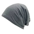 thumbnail image 1 of Holzkary Beanies for Women and Men Cuffed Soft Warm Hat Winter Lined Slouchy Skull Cap for Daily Outdoor Ski Travel, Chemo Headwear for Hair Loss Cancer Patients One Size, 1 of 4