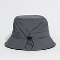 thumbnail image 1 of Holzkary Bucket Hat for Women Men Cotton Summer Sun Beach Fishing Cap Mens and Womens Summer Leisure Outdoor Mountaineering Jungle Sun Protection Big Brim Fishermans Hat Sun Hat Hat Grey One Size, 1 of 7