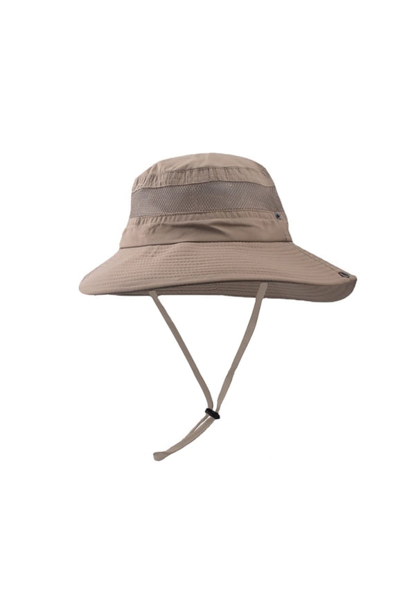 Bucket Hat for Women Men Cotton Summer Sun Beach Fishing Cap Sun Hat Sun Sunscreen Wide Brim Bucket Hat Waterproof Foldable Khaki M