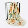 thumbnail image 1 of Holzkary Chiffon Scarf for Women Lightweight Floral Fashion Flower Scarves Cotton Shawl Wrap Scarf Scarf Women Point Shawl Female Fashion 90X90Cm Retro Multipurpose Printing Scarf, 1 of 5