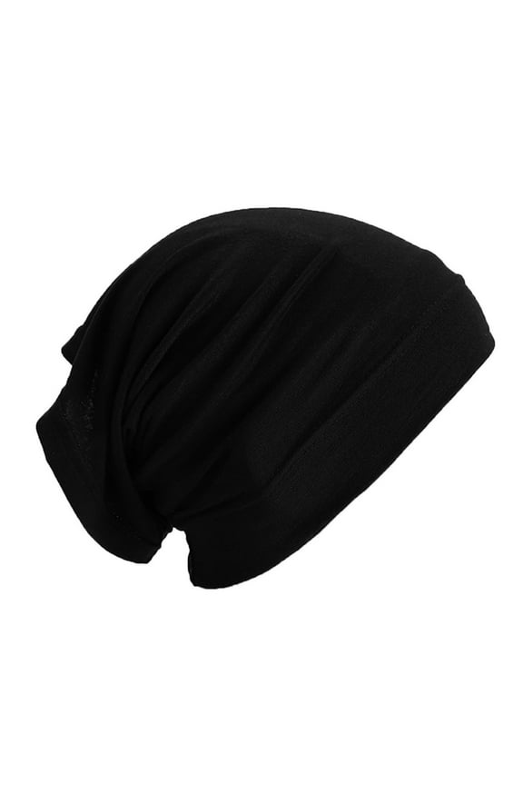 Cotton Thin Slouchy Beanie Hat for Men Women Head Scarves Headwear Turban Caps Head Wrap Headscarf Fashion Soft Stretch Knit Skull Cap Beanie Hats for Men and Women A One Size