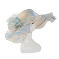 thumbnail image 1 of Holzkary Derby Hats for Women Flower Wide Brim Sun Hat Fascinators Big Wide Brim Fedoras Sun Visor Cap Multi Color Hat Elegant Personality Spring and Summer Outer Sun Visor Sky Blue One Size, 1 of 3