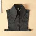 thumbnail image 1 of Holzkary Detachable Dickey Collar Blouse Half Shirt False Collar for Women and Girl Triangle Lapel Fake Collar Dickey Collar Women Solid Shirt Detachable Blouse with False Collar Half Elastic Waist S, 1 of 4