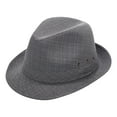 thumbnail image 1 of Holzkary Fedora Hat Wide Brim Summer Beach Sun Cap Panama Hat for Men Women Uni Classic Mid Men 20S Hat with Band Casual Jazz Cap for Men Costume Accessories Dark Grey L, 1 of 6