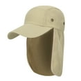 thumbnail image 1 of Holzkary Foldable Neck Flap Cover Sun Cap Upf 50 Protection Hat for Outdoor Fishing Hiking Climbing Sun Hat Protecting Anti Shoulder Cape Hat Sun Cap for Fishing Safari Summer Beach Hat Khaki One Size, 1 of 4