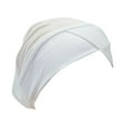 thumbnail image 1 of Holzkary Hair Wraps for Women Forehead Cross‑Design Undercap Stretch Elastic Turbans Chemical Headscarf Full Coverage Undercap Solid Sleep Caps Inner Hijab Caps Muslim White One Size, 1 of 2