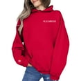 thumbnail image 1 of Holzkary Hoodies for Women Oversized Sweatshirts Initial On Sleeve Anniversary Year Hoodie Valentines Day Fall Fashion Outfits 2025 Casual Sweaters Tops Workout Winter Clothes Red S, 1 of 6